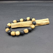 Load image into Gallery viewer, Bracelet - Palo Santo with Lava Beads