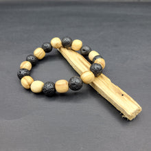 Load image into Gallery viewer, Bracelet - Palo Santo with Lava Beads