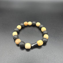 Load image into Gallery viewer, Bracelet - Palo Santo with Lava Beads