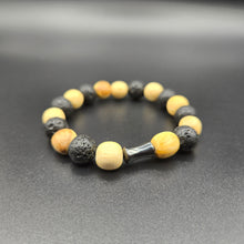 Load image into Gallery viewer, Bracelet - Palo Santo with Lava Beads