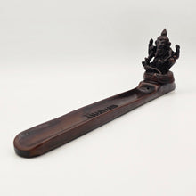 Load image into Gallery viewer, Thai Handcrafted Wooden Incense Holder β Ganesh Design