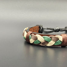 Load image into Gallery viewer, Handcrafted PU Leather Bracelet ~ Braided
