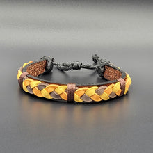 Load image into Gallery viewer, Handcrafted PU Leather Bracelet ~ Braided