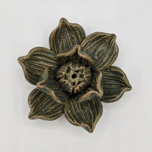 Load image into Gallery viewer, Thai Ceramic Incense Holder – Lotus Flower Design (Various Colors)