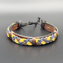 Load image into Gallery viewer, Handcrafted PU Leather Bracelet ~ Braided