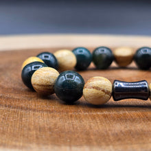 Load image into Gallery viewer, Bracelet - Palo Santo with Green Moss Agate