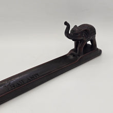Load image into Gallery viewer, Thai Handcrafted Wooden Incense Holder β Elephant Design