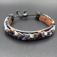 Load image into Gallery viewer, Handcrafted PU Leather Bracelet ~ Braided
