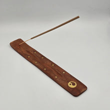 Load image into Gallery viewer, Thai Handcrafted Thin Wooden Incense Holder – Traditional Pattern Design
