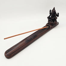 Load image into Gallery viewer, Thai Handcrafted Wooden Incense Holder β Ganesh Design