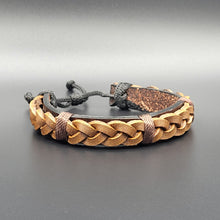 Load image into Gallery viewer, Handcrafted PU Leather Bracelet ~ Braided
