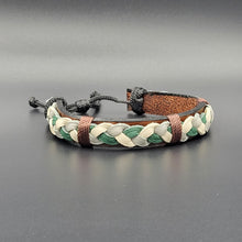 Load image into Gallery viewer, Handcrafted PU Leather Bracelet ~ Braided