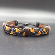 Load image into Gallery viewer, Handcrafted PU Leather Bracelet ~ Braided