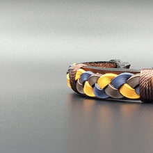Load image into Gallery viewer, Handcrafted PU Leather Bracelet ~ Braided