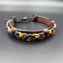 Load image into Gallery viewer, Handcrafted PU Leather Bracelet ~ Braided