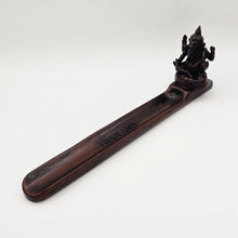 Load image into Gallery viewer, Thai Handcrafted Wooden Incense Holder β Ganesh Design