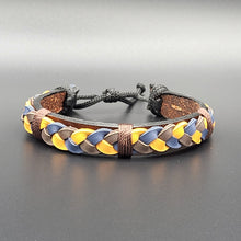 Load image into Gallery viewer, Handcrafted PU Leather Bracelet ~ Braided
