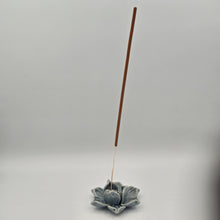 Load image into Gallery viewer, Thai Ceramic Incense Holder – Lotus Flower Design (Various Colors)