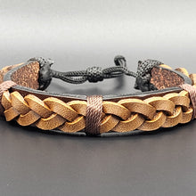Load image into Gallery viewer, Handcrafted PU Leather Bracelet ~ Braided