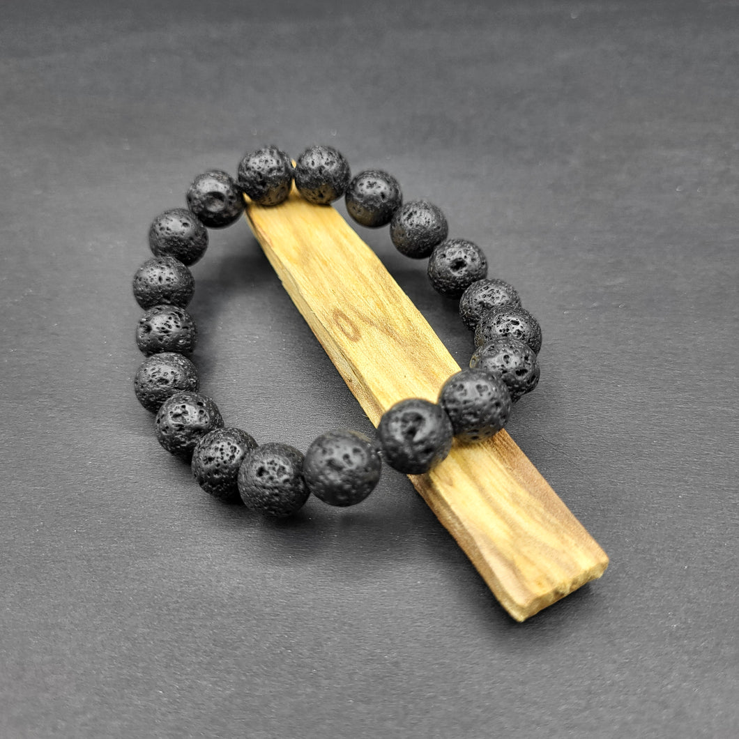 Bracelet - All Lava Beads