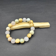 Load image into Gallery viewer, Bracelet - Palo Santo with Rose Quartz &amp; Amazonite Beads
