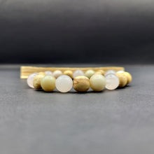 Load image into Gallery viewer, Bracelet - Palo Santo with Rose Quartz &amp; Amazonite Beads
