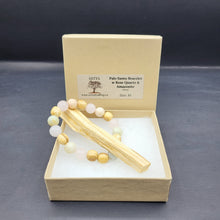 Load image into Gallery viewer, Bracelet - Palo Santo with Rose Quartz &amp; Amazonite Beads
