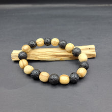 Load image into Gallery viewer, Bracelet - Palo Santo with Lava Beads
