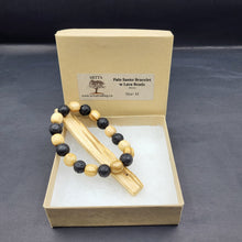 Load image into Gallery viewer, Bracelet - Palo Santo with Lava Beads
