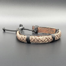 Load image into Gallery viewer, Handcrafted PU Leather Bracelet ~ Braided
