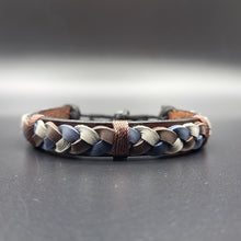 Load image into Gallery viewer, Handcrafted PU Leather Bracelet ~ Braided
