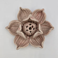 Load image into Gallery viewer, Thai Ceramic Incense Holder – Lotus Flower Design (Various Colors)

