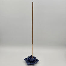 Load image into Gallery viewer, Thai Ceramic Incense Holder – Lotus Flower Design (Various Colors)
