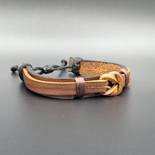 Load image into Gallery viewer, Handcrafted PU Leather Bracelet ~ Knotted
