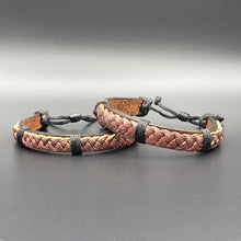 Load image into Gallery viewer, Handcrafted PU Leather Bracelet ~ Braided
