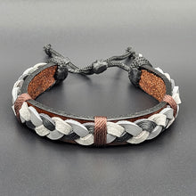 Load image into Gallery viewer, Handcrafted PU Leather Bracelet ~ Braided
