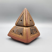 Load image into Gallery viewer, Small Handcrafted Incense Burner: The Pyramid
