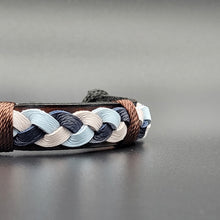 Load image into Gallery viewer, Handcrafted PU Leather Bracelet ~ Braided
