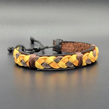 Load image into Gallery viewer, Handcrafted PU Leather Bracelet ~ Braided
