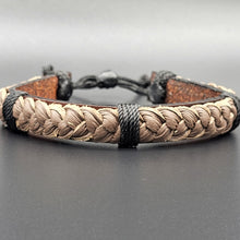 Load image into Gallery viewer, Handcrafted PU Leather Bracelet ~ Braided
