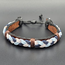 Load image into Gallery viewer, Handcrafted PU Leather Bracelet ~ Braided
