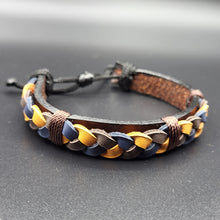 Load image into Gallery viewer, Handcrafted PU Leather Bracelet ~ Braided
