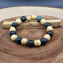 Load image into Gallery viewer, Bracelet - Palo Santo with Green Moss Agate
