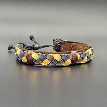 Load image into Gallery viewer, Handcrafted PU Leather Bracelet ~ Braided
