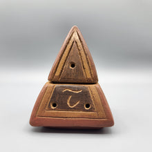 Load image into Gallery viewer, Small Handcrafted Incense Burner: The Pyramid
