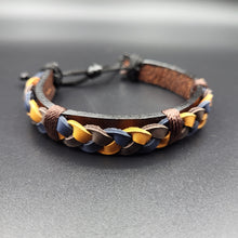 Load image into Gallery viewer, Handcrafted PU Leather Bracelet ~ Braided
