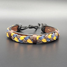 Load image into Gallery viewer, Handcrafted PU Leather Bracelet ~ Braided
