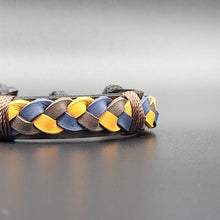 Load image into Gallery viewer, Handcrafted PU Leather Bracelet ~ Braided
