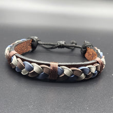 Load image into Gallery viewer, Handcrafted PU Leather Bracelet ~ Braided
