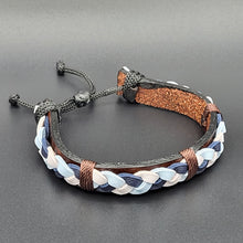 Load image into Gallery viewer, Handcrafted PU Leather Bracelet ~ Braided
